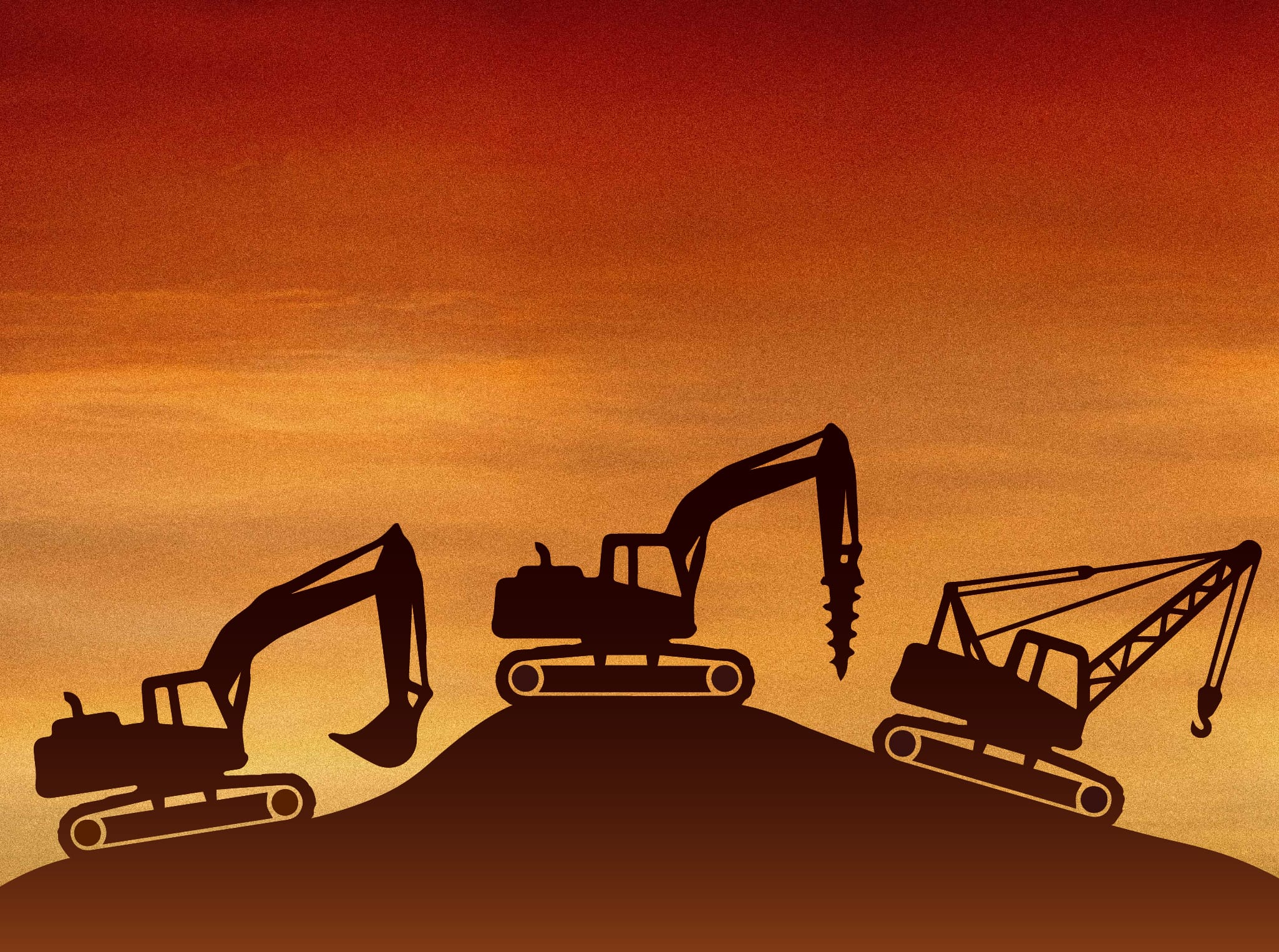 Boggis, Bunce and Bean’s Digging Machines
